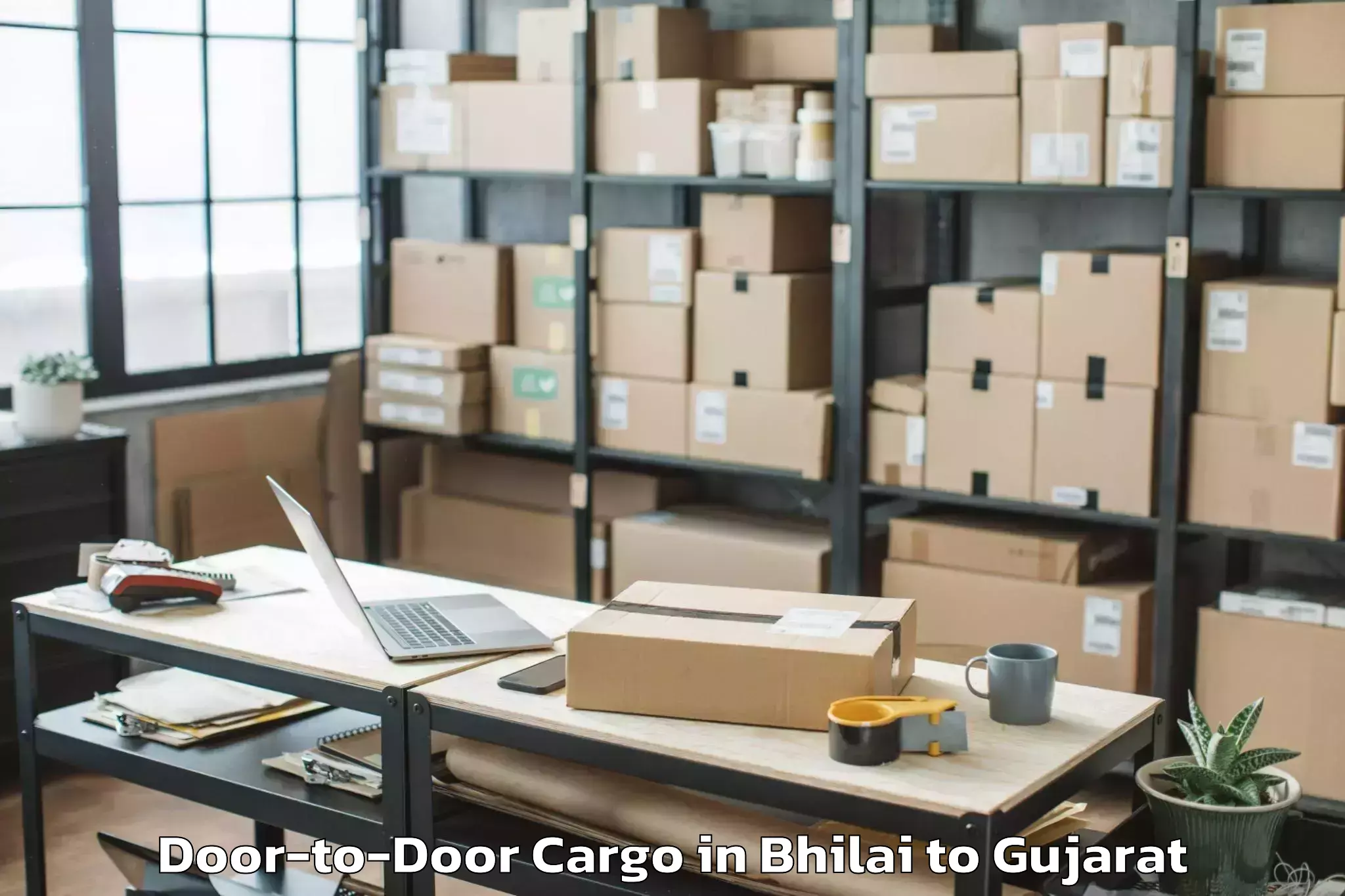 Professional Bhilai to Adalaj Door To Door Cargo